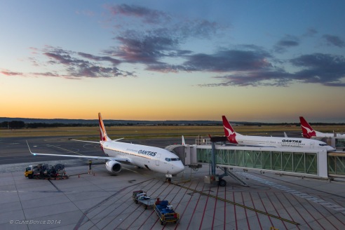 Dawn at Adelaide Airport